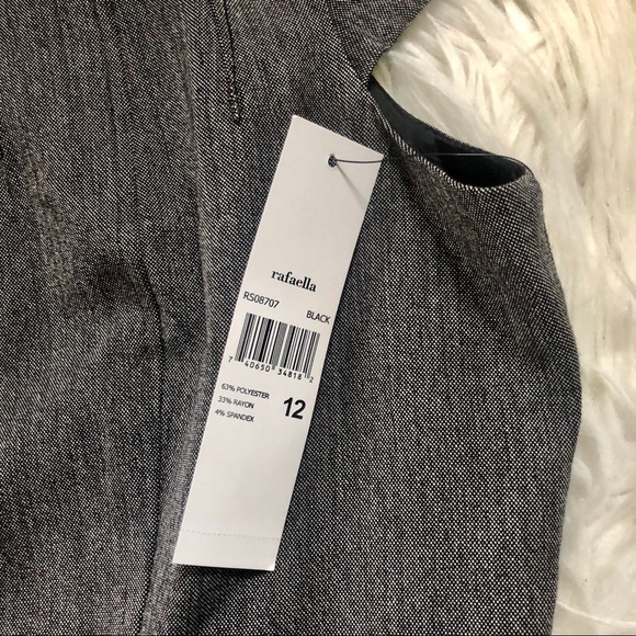 { Rafaella } NWT Gray Cap-sleeve Workwear Dress - Picture 6 of 8